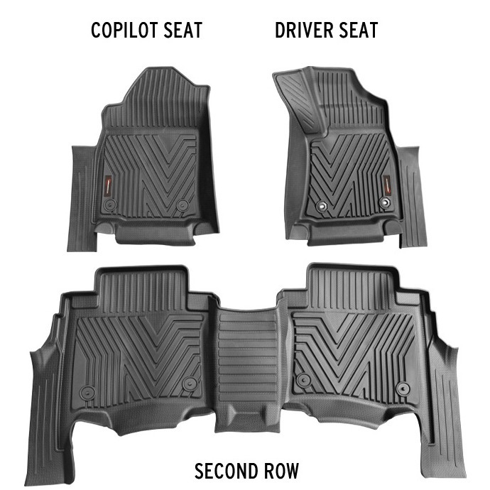 Adecuado para tapetes de inyección Toyota Hailax tapetes impermeables especiales Hilux RevoTpe Floor Mats