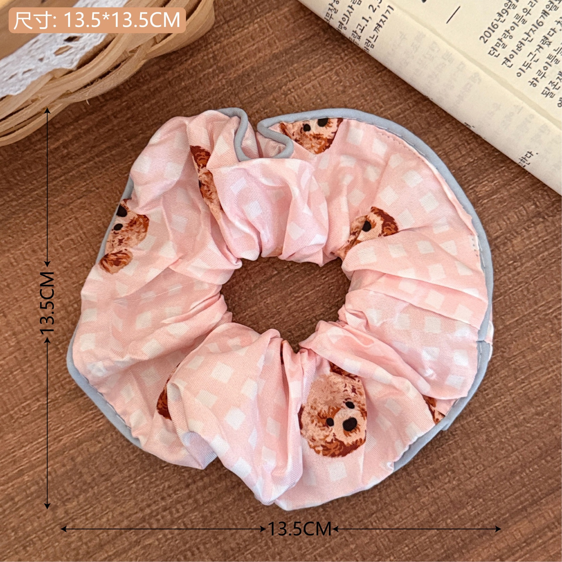 Estilo coreano de alta apariencia de encaje de intestino grueso banda de pelo accesorios para el cabello cuerda de pelo de corazón de niña de todo fósforo pequeño Qing nuevo tocado de cola de caballo de gran altura al por mayor