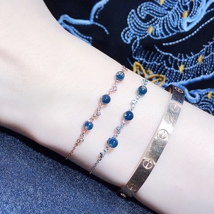 4mm Mexican Lamper Seiko Inlaid S925 Bracelet Summer Fresh Series Platinum Rose Gold Two Kinds