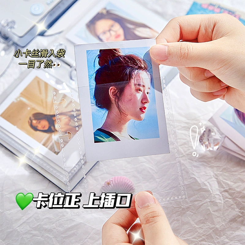 Polaroid, карточная книга, альбом для карточек, система хранения, фотоальбом, граффити, английский стиль, зеркальный эффект, 3 дюйма
