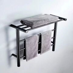 全季漢庭ホテル工事トイレ大バスタオル棚トイレタオル掛けメッキ二重置物収納棚