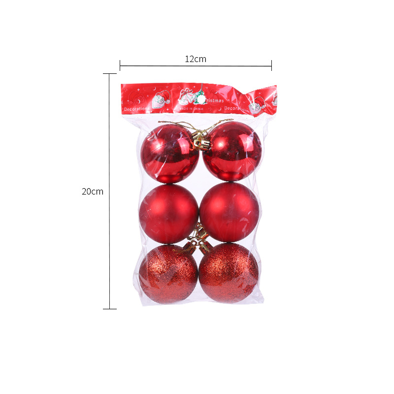 Bola DE LUZ DE Navidad bola de luz galvanoplastia brillante Rosa mate árbol de Navidad colgante Garland ratán bola decorativa 6cm bola de color