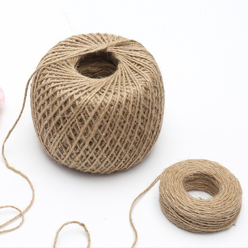 天然麻绳手工diy编织复古绳子捆绑装饰花店花艺花束鲜花包装材料