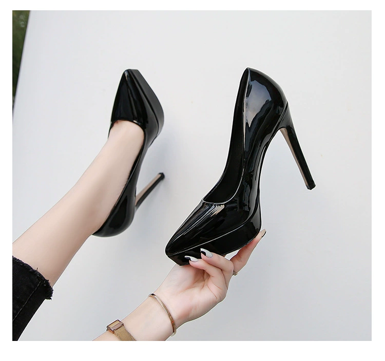 Европейская и американская pointed catwalk fashion одиночная обувь профессиональная тонкая каблук высокий каблук высокий размер источник голова производителей точка 2022 высокий каблук