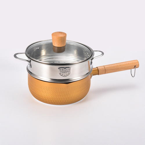 Stainless steel 304 steamer steamed buns kitchen utensils 18/20/22CM snow flat pot supporting steamer manufacturer wholesale