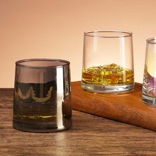 酒店漱口杯玻璃民宿牙刷杯家用洗漱刷牙杯子茶水杯北欧威士忌酒杯