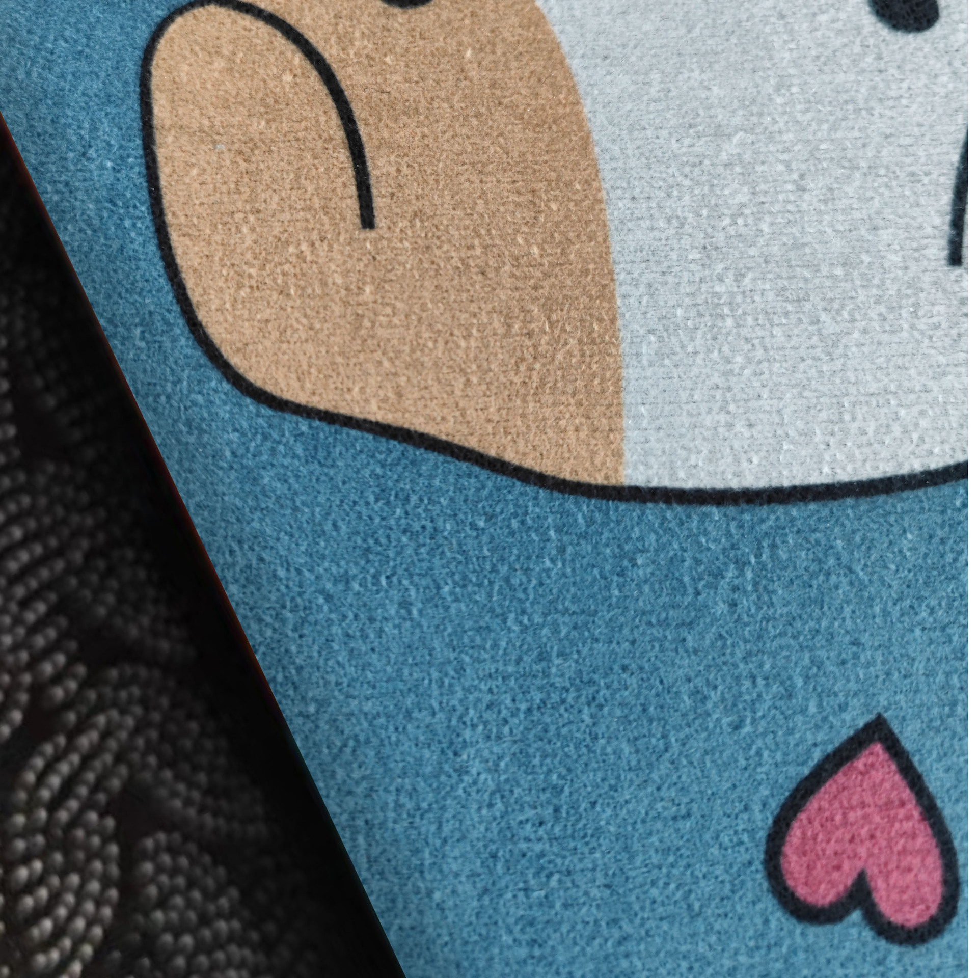 Tecnología de impresión de dibujos animados alfombra de piso de tela alfombra de cocina Puerta de baño Baño estera resistente a las manchas alfombra de piso exportación transfronteriza