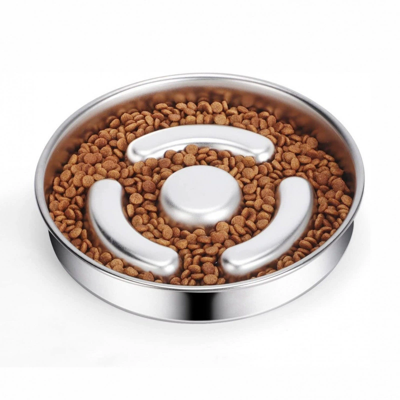 Чаша для домашних животных Медленная пища Чаша для собак Чаша для собак Чаша для собак из нержавеющей стали