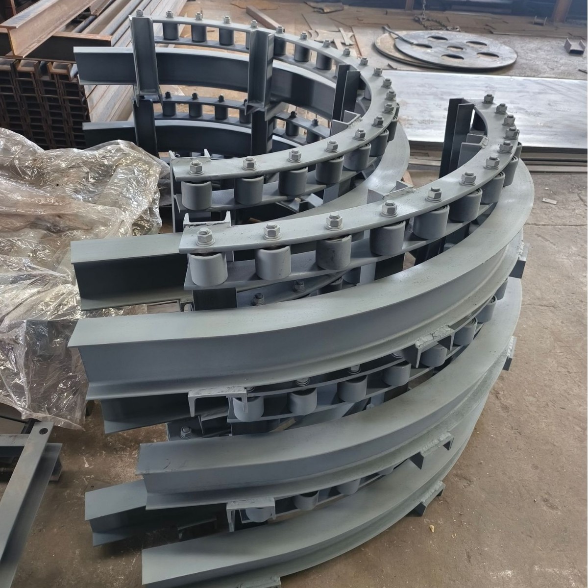 供应滚珠排，滚珠列，滚珠回转，工字钢弯轨