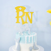 New Nurses Festival RN Birthday Significant Dessert Baked Pack Decoration Products Cross -border Birthday Cake Plug -in Plug -in