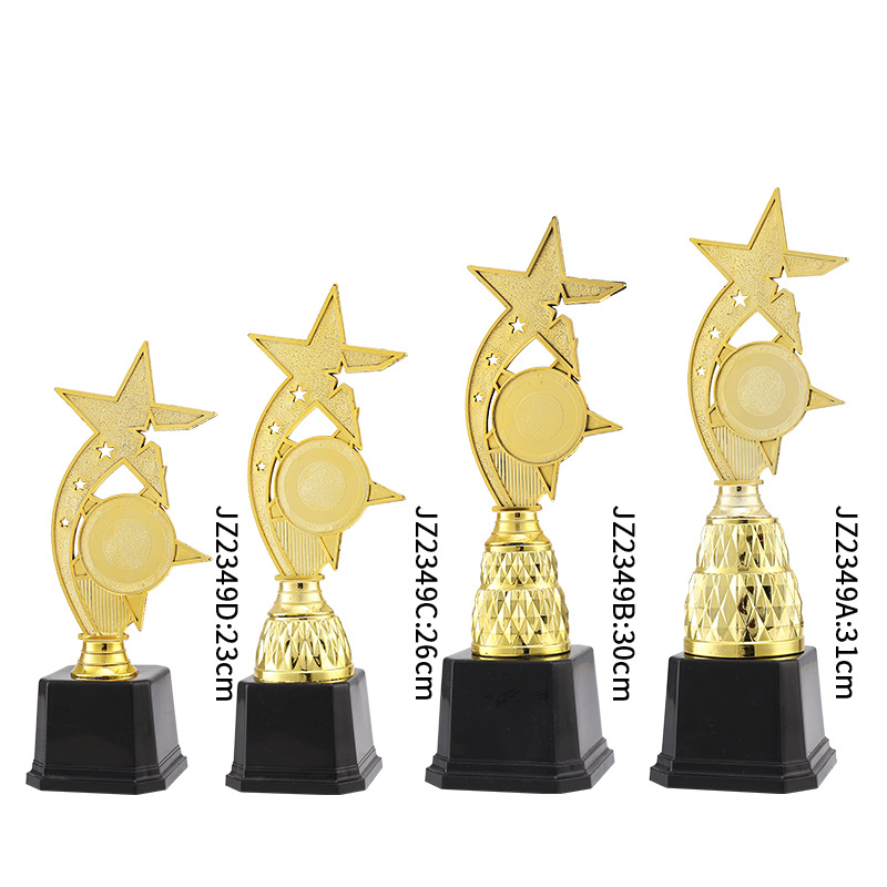 Nuevos eventos trofeos de plástico recompensas juegos escolares infantiles creativos reconocimiento jardín de infantes pintura de danza