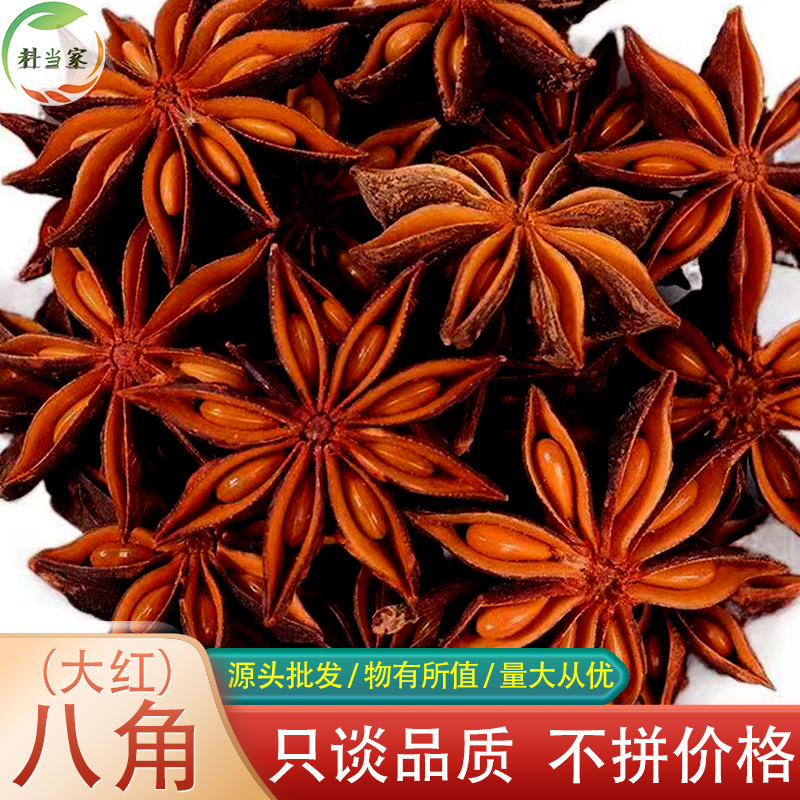 Star Anise 500g New Production Large Red Star Anise for Flavoring and Marinade, Wholesale from Guangxi