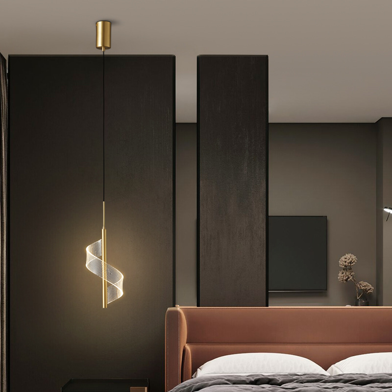 Pasillo del hotel minimalista porche pequeño chandelier moderno simple pasillo luces de atmósfera luces de dormitorio de alto nivel