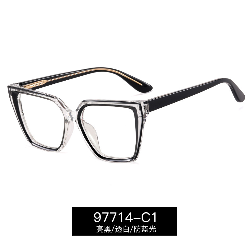 97714 de moda europea y americana de moda gafas de Marco gradiente de gama alta gafas de marco plano miopía anti-Luz Azul protección de los ojos gafas de mujer