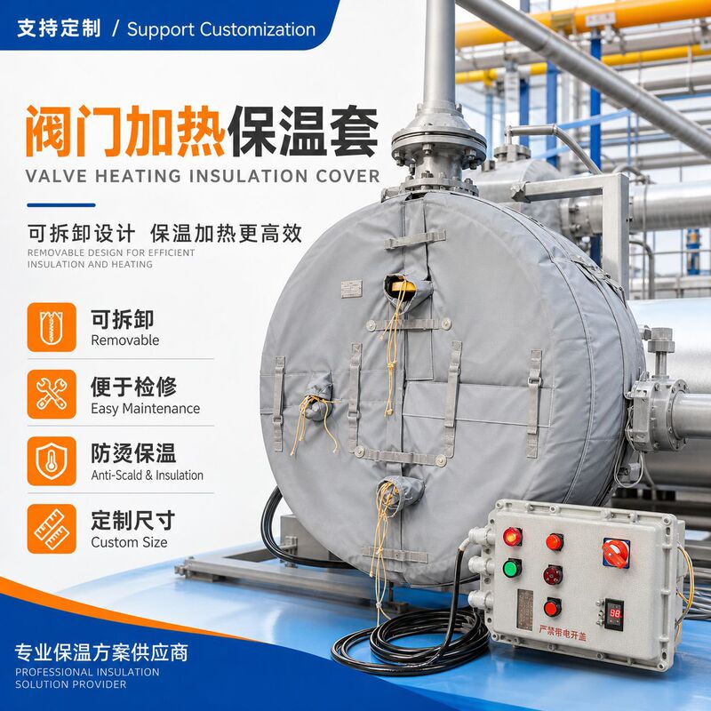 Directly Supplied from the Manufacturer, Safety Valve Heating Protection Cover, Removable for Easy Inspection, Anti-Scalding Flexible Insulation Cover for the Actuator