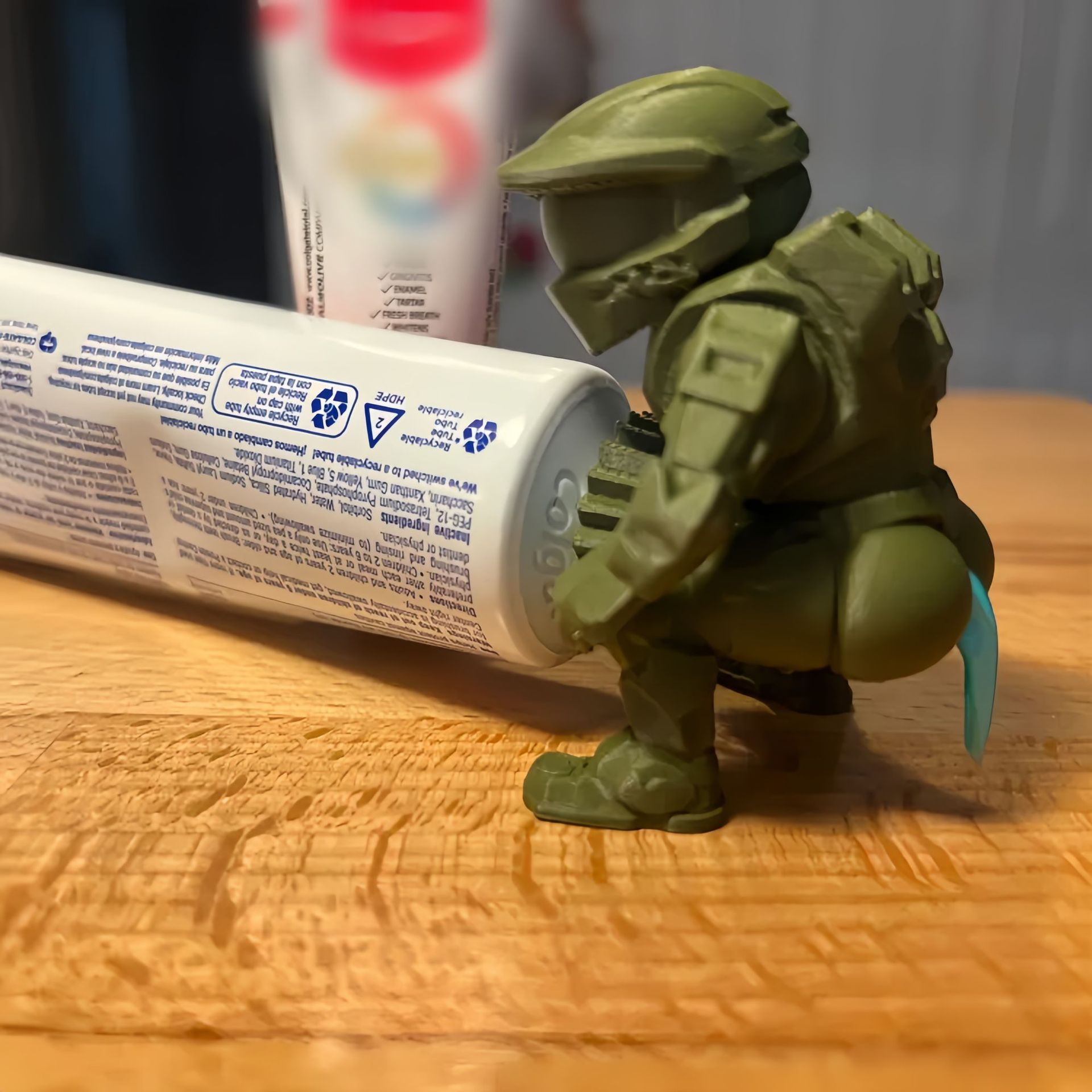 Nuovo spremi dentifricio Halo Butt Master stampato in 3D, transfrontaliero, creativo e divertente_voghion.com