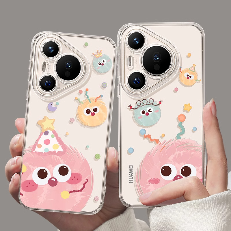 Suitable for Huawei Pura80Pro Mobile Phone Case Pura80 New Pura80Ultra Female P70 Transparent Briquette 60