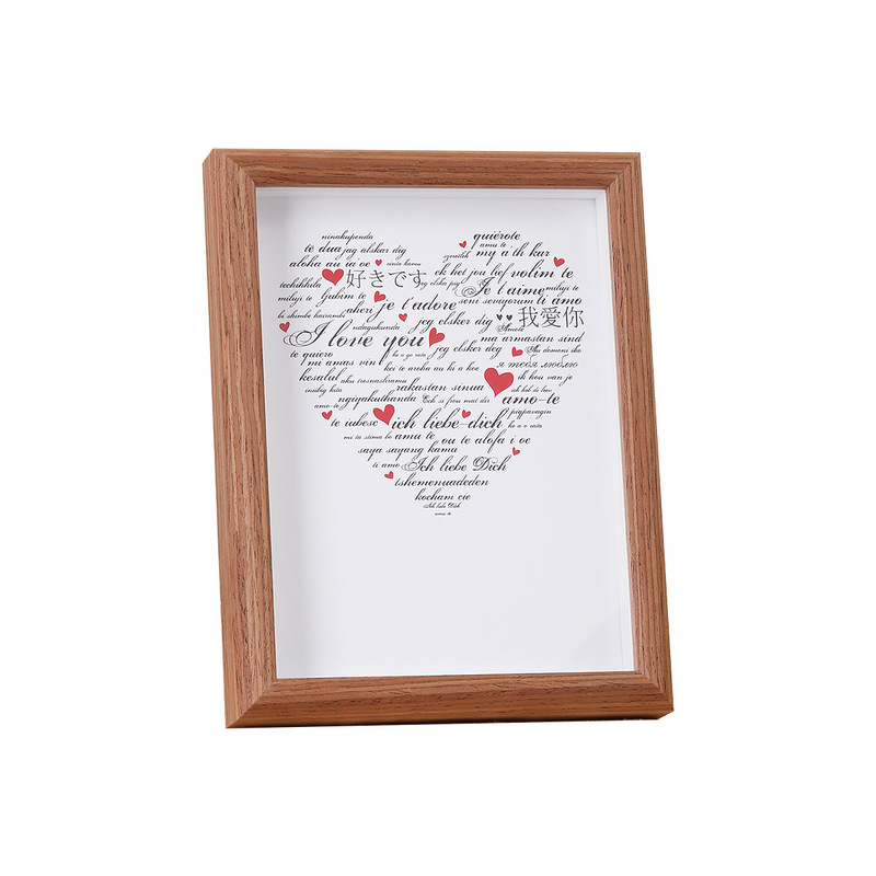 Cross-Border DIY Wooden Photo Frame 8inch Valentine's Day Gift for Girlfriend, Wife, Multi-Language I Love You, Wedding Gift for Newlyweds Cross-Border DIY Wooden Photo Frame 8inch Valentine's Day Gift for Girlfriend, Wife, Multi-Language I Love You, Wedding Gift for Newlyweds