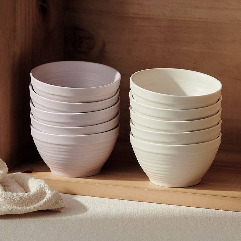 Rice Bowl Home 2024 New High Color Value 4.5 Inch Dishes Simple Creative Ceramic Rice Bowl for Eating
