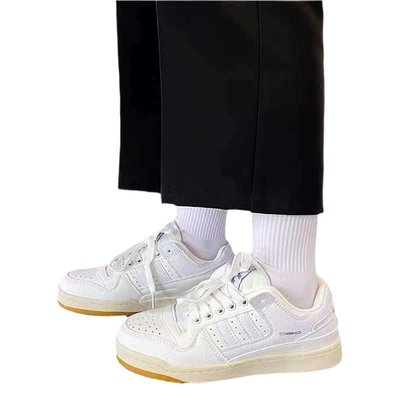 Hong Kong Style Retro Sneakers Women's ins Super Popular All-match Sports White Shoes 2022 Summer New Couple Casual Shoes