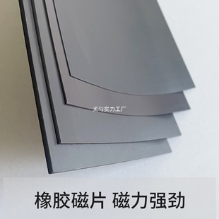 Thickened Strong Magnetic A4 Soft Magnetic Sheet Magnetic Rubber Advertising Magnetic Double-Sided Magnet with Magnetic Backing on Both Sides