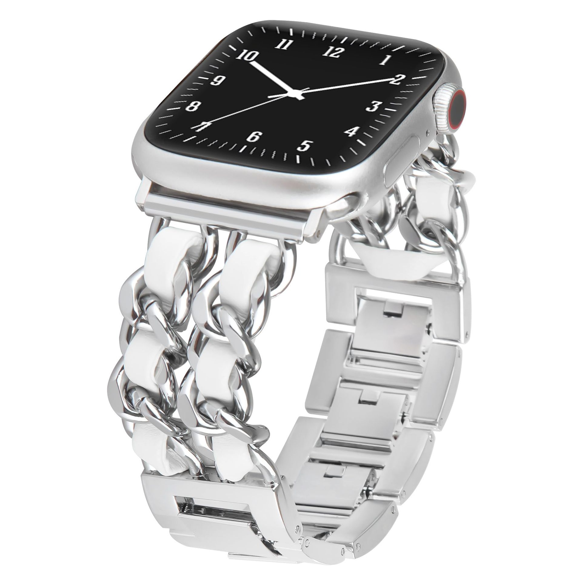 화이트 가죽 + 실버