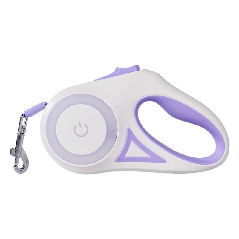Nueva LED luminosa correa retráctil automática correa de perro suministros para mascotas Correa transfronteriza al por mayor