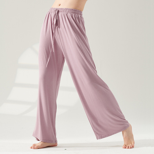 Dance pants modern dance modal loose wide leg pants women's straight drape body exercise pants classical yoga pants