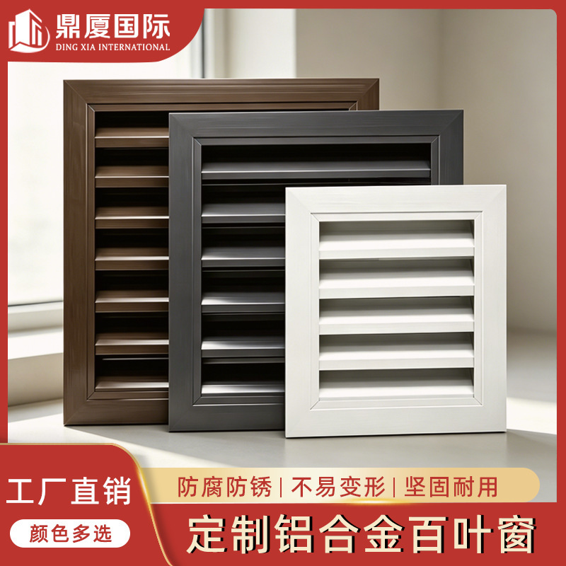 Aluminum Alloy Louvered Window with No-Drill Exhaust Panel, Air Conditioning Cooling Outlet, Rainproof Louvered Grille, Ventilation Window Aluminum Alloy Louvered Window with No-Drill Exhaust Panel, Air Conditioning Cooling Outlet, Rainproof Louvered Grille, Ventilation Window