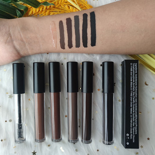 Temu Aliexpress Eyebrow Pencil Popular Eyebrow Dye 6 Colors Dark Brown Dark Brown Gel European and American Makeup