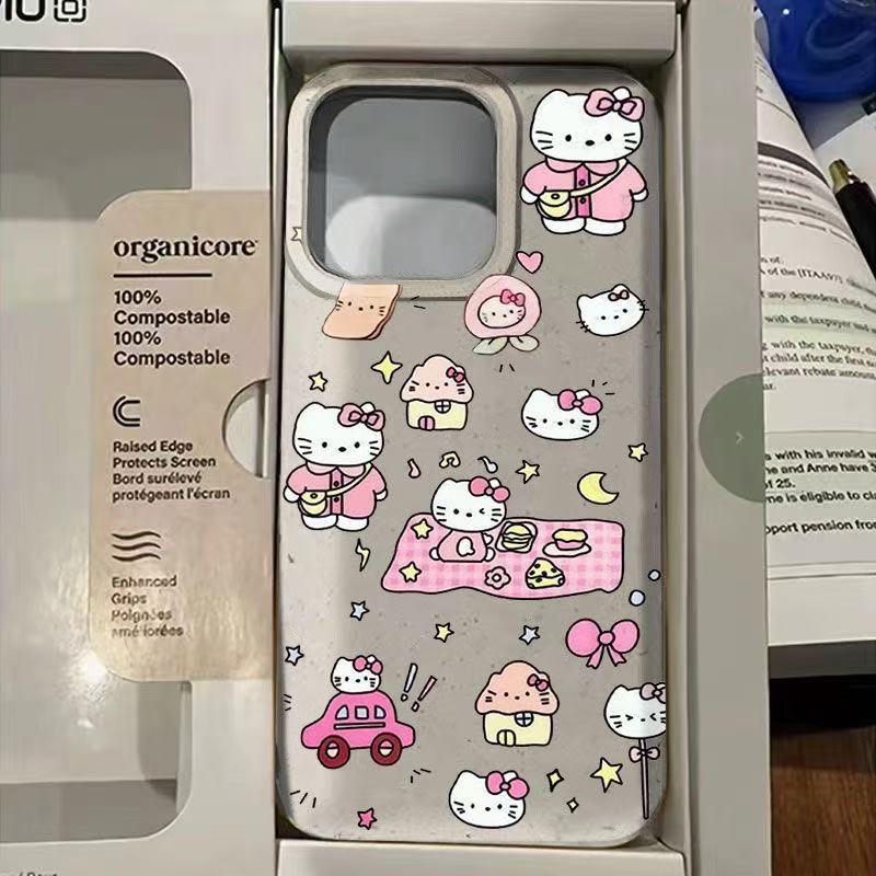 Lindo aplicable Apple 16 funda para teléfono móvil iPhone15ProMax femenino 13/12/11/xr funda blanda 14pro Japón y Corea del Sur