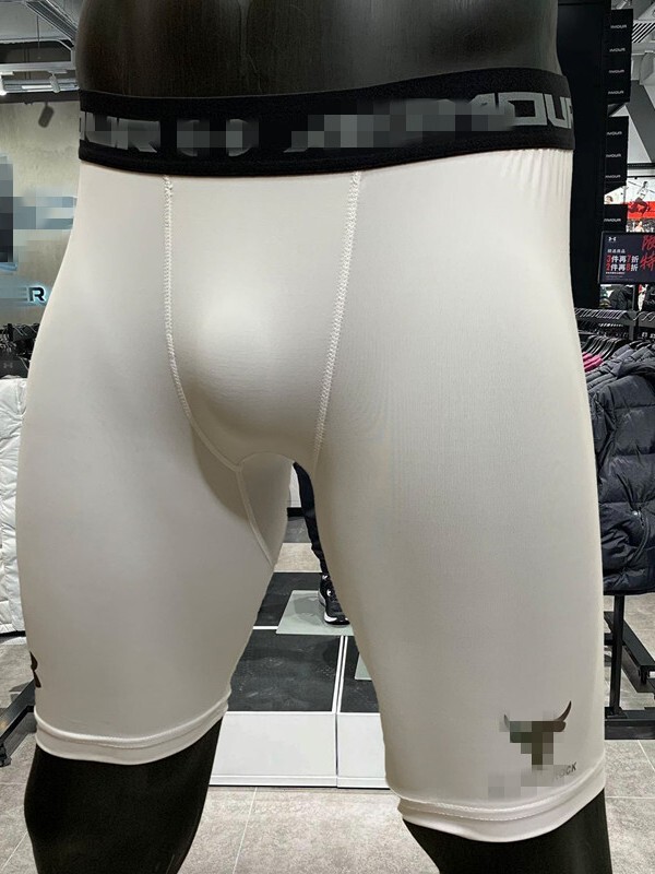 Niu Tou メンズ フィットネス バスケットボール トレーニング 陸上競技 体力テスト 5点パンツ 高弾性速乾生地 タイト スポーツ レギンス|undefined