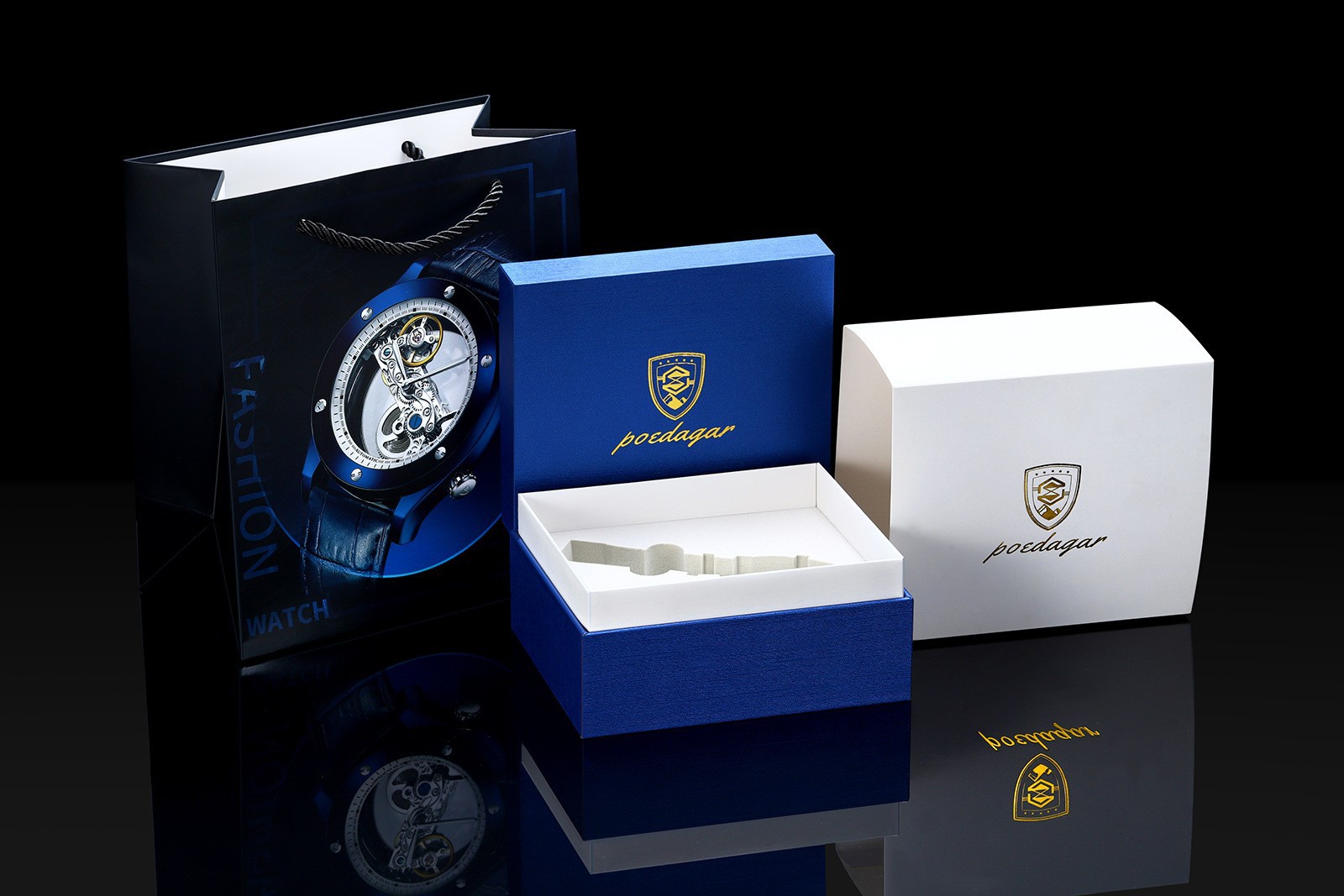 POEDAGAR La nueva caja de reloj especial, caja de cartón, caja de regalo, los regalos deben ordenarse con el mismo reloj