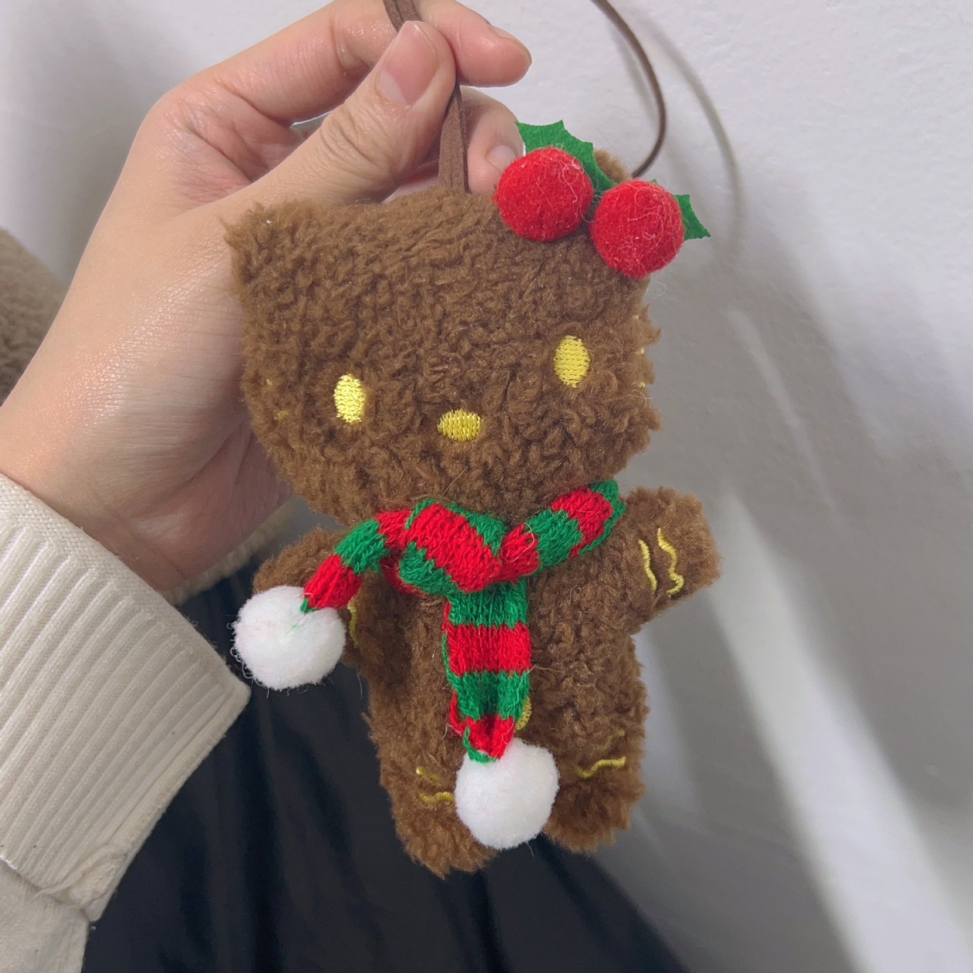 【크리스마스 머플러】 브라운 진저브레드 고양이