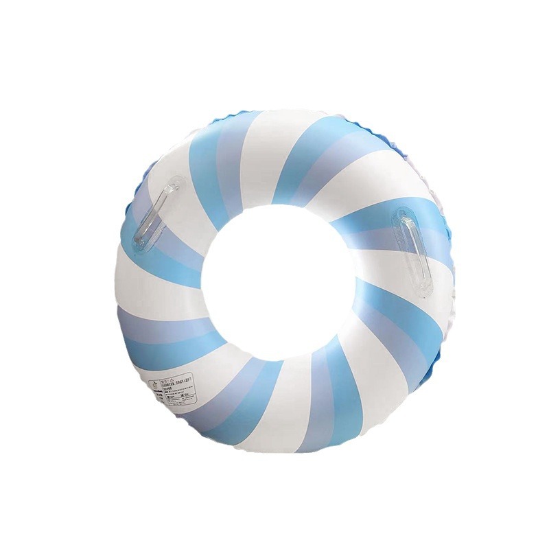 Anillo de natación para adultos y niños, anillo de natación infláble unisex grande, anillo de natación colorido a rayas retro