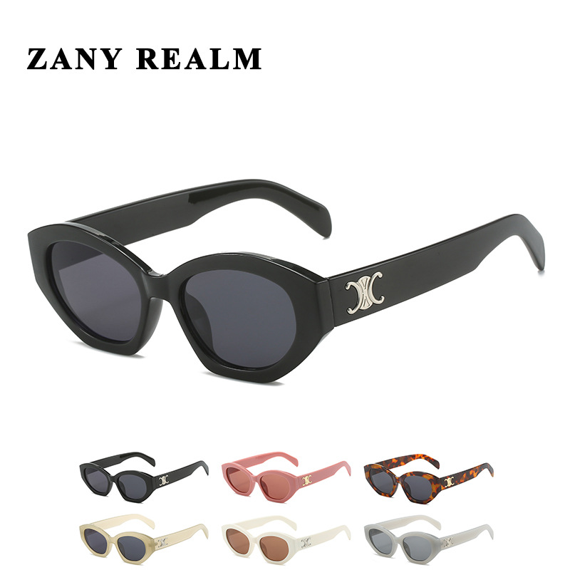 Nuevo Arco de Triunfo Lisa mismo estilo gafas de sol chica caliente en línea en vivo transfronterizo UV400 gafas de sol fabricante en stock