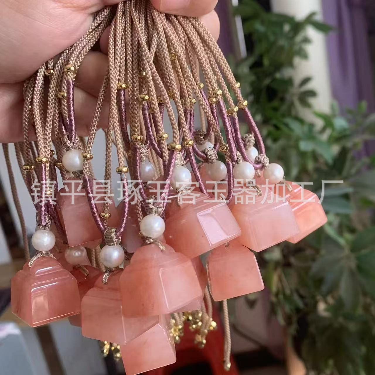 복숭아꽃 양조 사각 저울에는 밧줄이 함께 제공됩니다(밧줄은 무작위입니다).