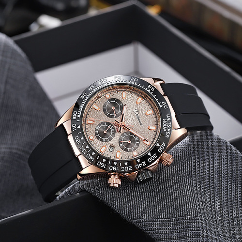 Classic Titona fully automatic mechanical watch multi-functional three-eye six-hand calendar waterproof luminous men's watch