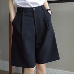 サイモンライナのスーツの5分のズボンの女性の夏はゆったりしていて痩せています。