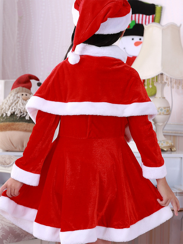 クロスボーダーのクリスマスの子供の男女の服装のクリスマスの金のベルベットの服は幼稚園の集まりの公演の服を装います。|undefined