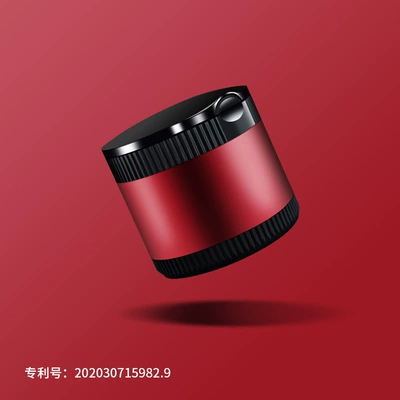High-end car ashtray car Car ashtray - chinese-red-alloy-material-with-led-night-light-replaceable-battery