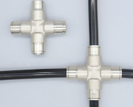 9.52 asiento de pulverización de conexión rápida accesorio de humidificador textil de pulverización de atomización de alta presión tubo de PE de alta presión conector de conexión rápida