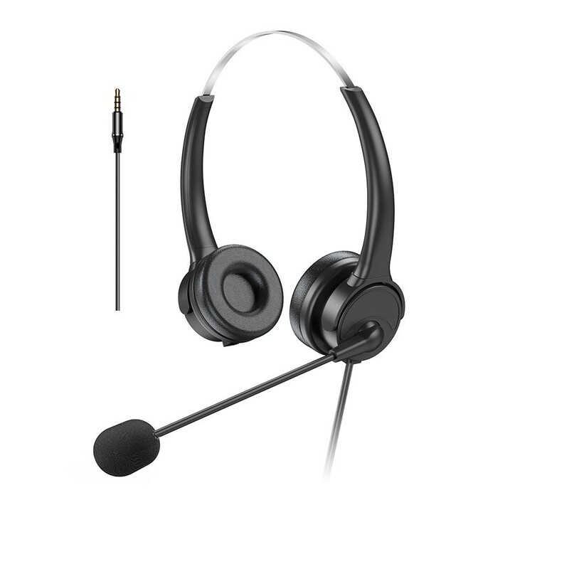ヘッドセット式電話イヤホン事務コール電気販売姉3.5 TYPE-C USB帯麦通話騒音卸売り|undefined