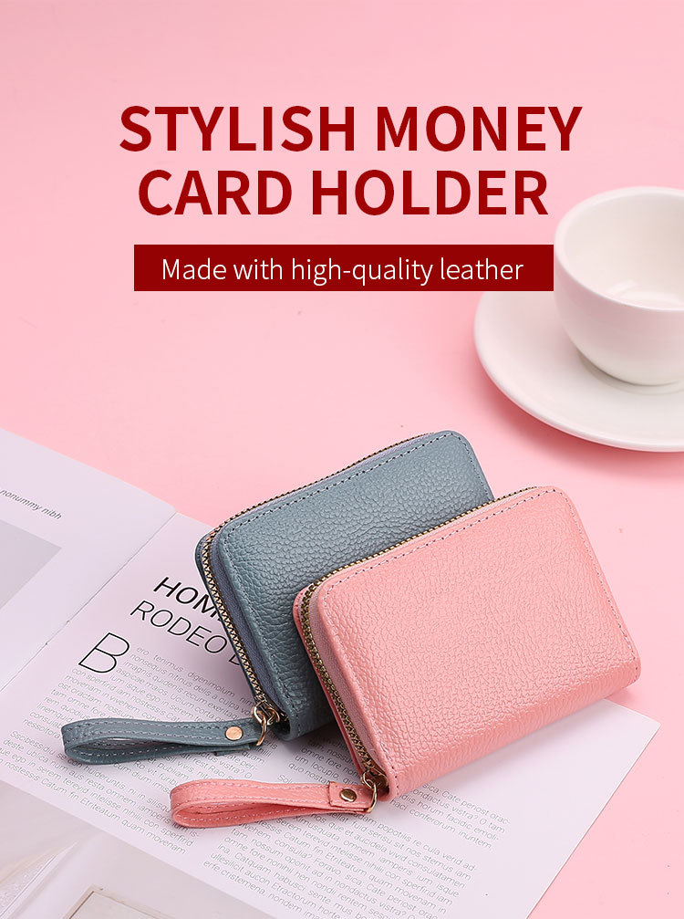 45g Weight Synthetic Leather Lining Material Zipper Closure Type Card Holder Bags Type Daily Occasion Pu Leather Material Solid Color Pattern All Seasons Season Unisex Gender Casual, Sweet Style Square Shape Unisex Solid Color Pu Leather Zipper Card Holders 无