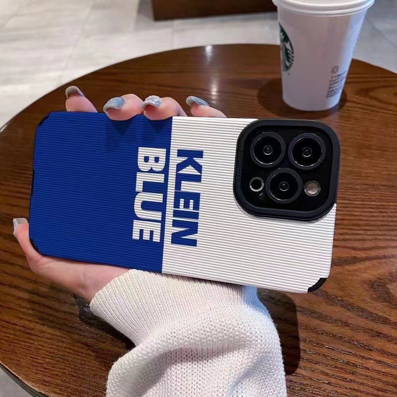 Klein Blue Silicone Phone Case For Apple Iphone - Protective_voghion.com
