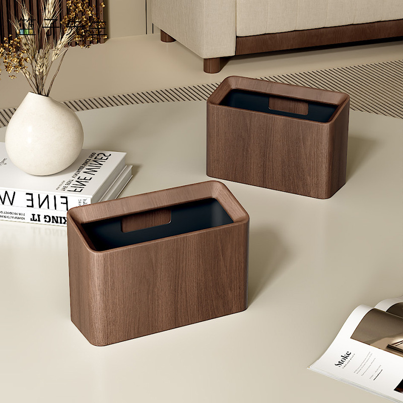 Desktop Trash Can for Home Use, Living Room Countertop Waste Bin, Office Narrow Small Trash Can, High-Value Desktop Wastebasket