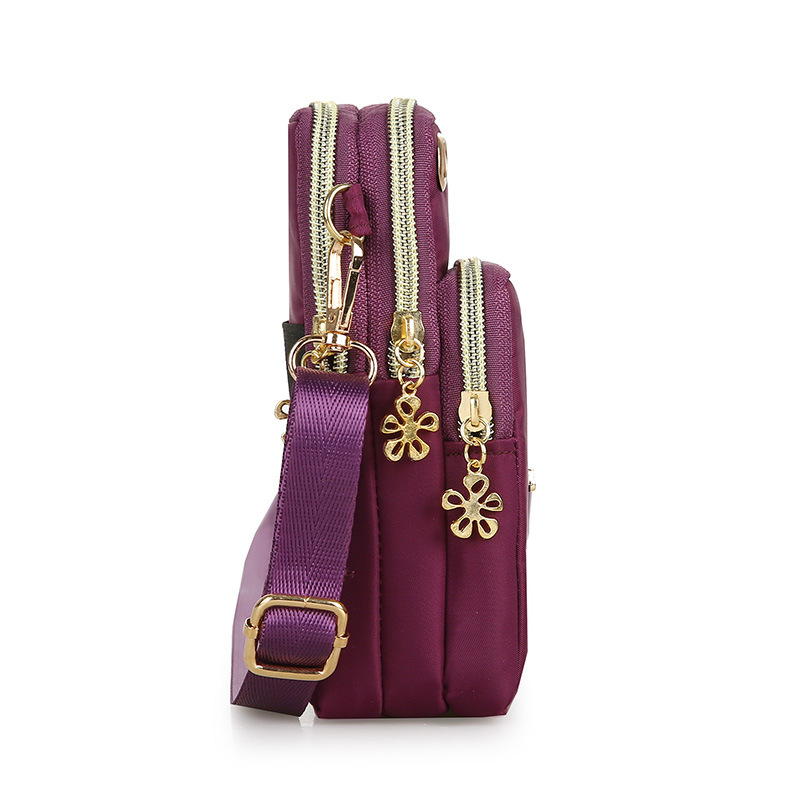 Fábrica al por mayor de las mujeres bolsa de tela Oxford bolsa de brazo deportes bolsa de teléfono móvil al aire libre ciclismo equipo corriendo bolso de la muñeca bolso crossbody