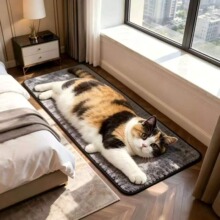 猫咪仿羊绒地毯仿3D毛卧室床边毯耐脏柔软舒适飘窗垫亲肤地毯脚垫