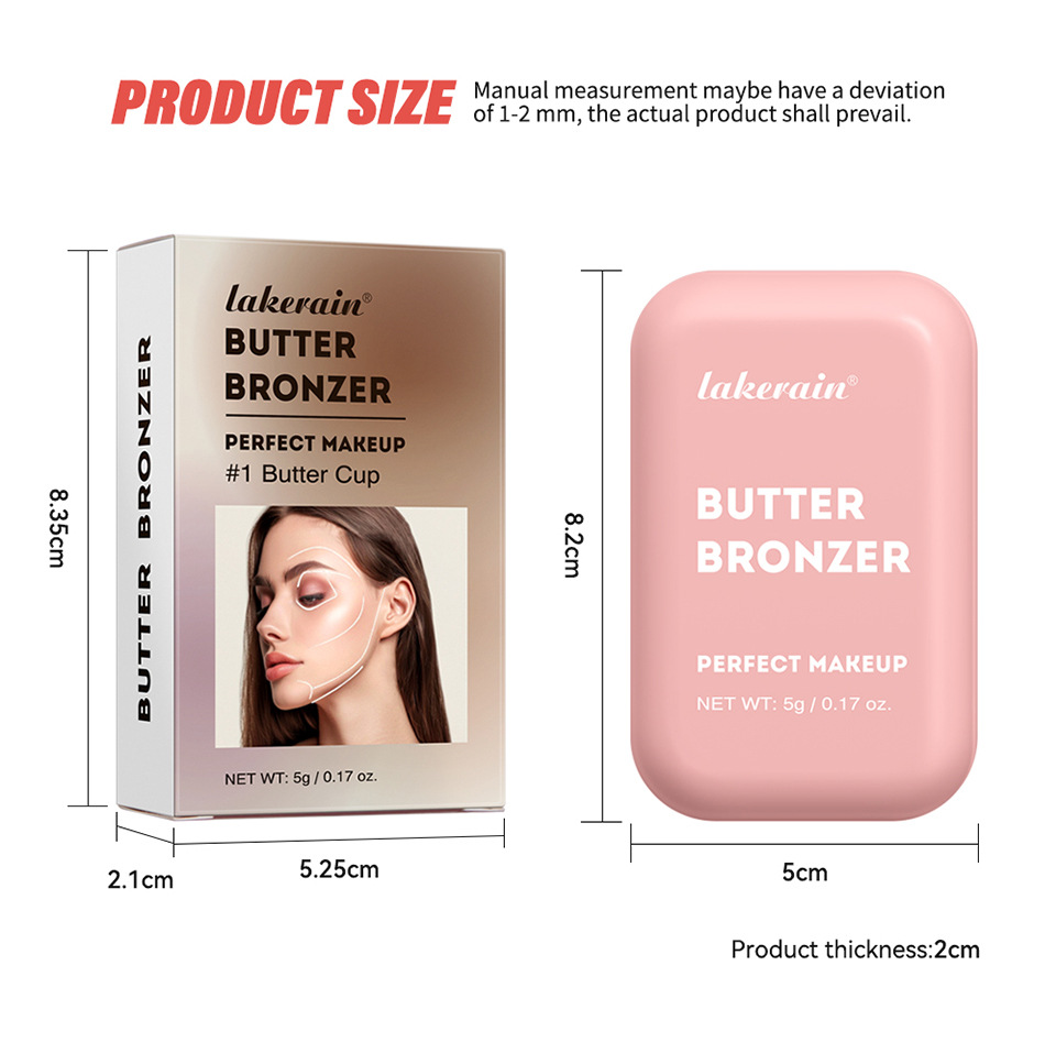lakerain Butter Bronze Contouring Powder for Contour and natural hairline Contouring powder undefined
