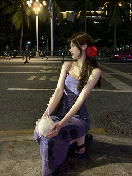 Purple summer dress